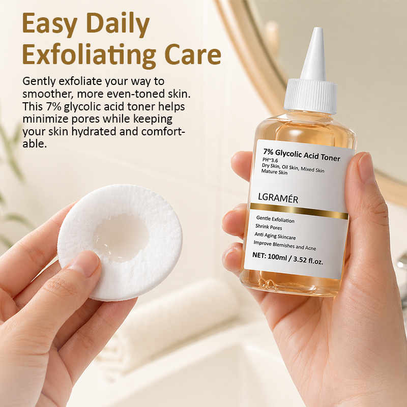 100ml Exfoliating Facial Toner - Glycolic Acid Exfoliant 评论和价格