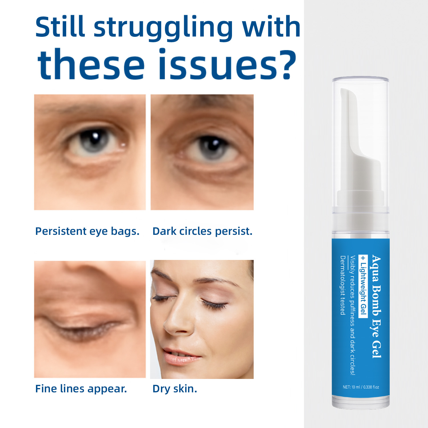 Aqua Cooling Eye Gel Caffeine  - Hyaluronic Acid Serum 评论和价格